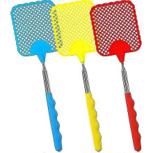3 Pack Extendable Fly Swatter Lightweight Manual Swat Pest Control with Adjustable Stainless Steel Telescopic Handle