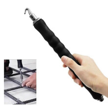 Rebar Tie Tying Tool Wire Twister, Twisting Hand Tool Twister Semi-automatic Retractable Hook for Construction Site, 1pc
