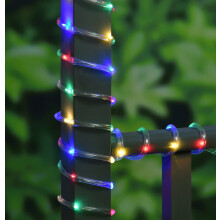NEW SOLAR 10m MICRO LED MULTICOLOURED ROPE BORDERS,DECKING,WINDOW DOORWAY LIGHTS