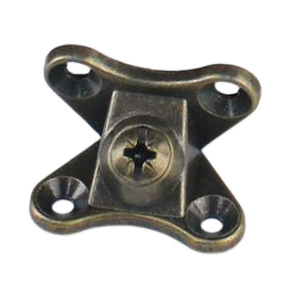 (Bronze) 10Pcs L Bracket Corner Brace Metal Corner Bracket Removable Corner Brace With 40 Screw Furniture Reinforced Angle Bracket Zekai 5778930891474