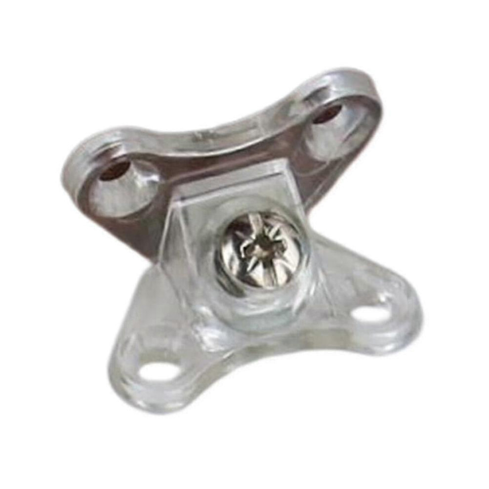 (Transparent) 10Pcs L Bracket Corner Brace Metal Corner Bracket Removable Corner Brace With 40 Screw Furniture Reinforced Angle Bracket Zekai 5778930891504