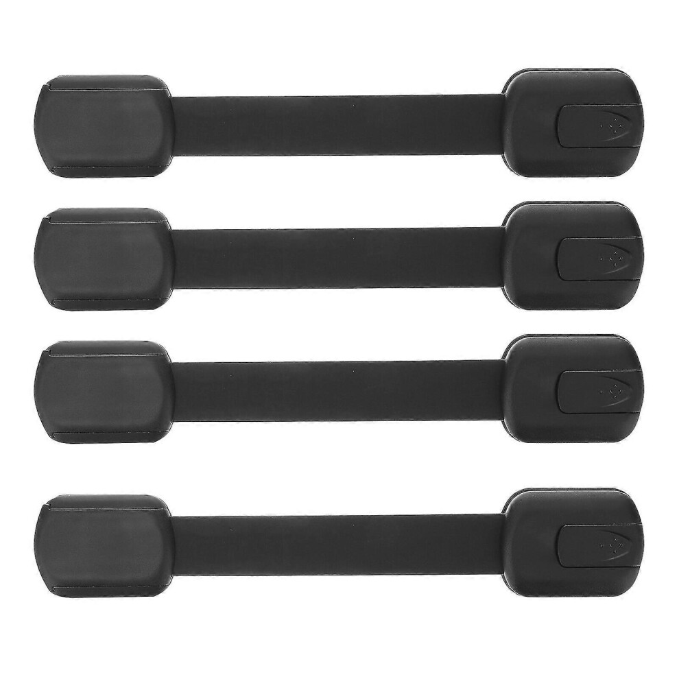 4pcs Child Safety Strap Locks Baby Proofing Cabinet Lock Baby Drawer Latches Zekai