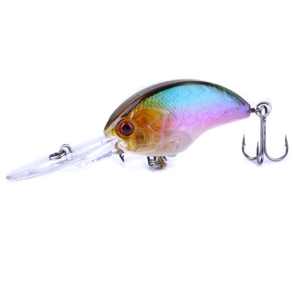 (I) 1pc Hengjia Floating Crankbait Swim Bait Plastic Pike Bass Trout Fishing Tackle Hook
