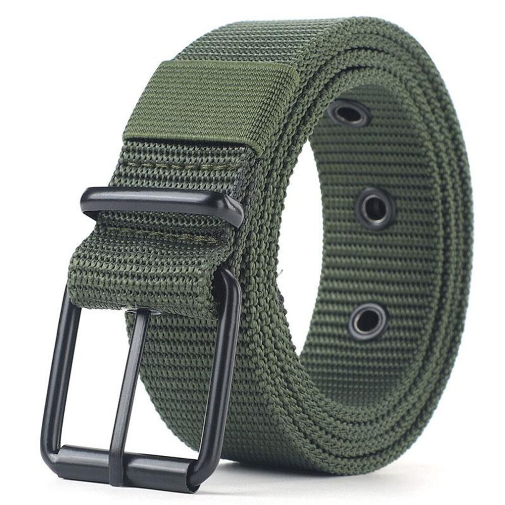 (army green) Men Belt Alloy Buckle Breathable Elastic Belts For Men Cowboy Designer Belt Outdoor Tactical Belt Military Gifts