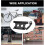 Bicycle Front Fork Bracket Quick Release Front Fork Mountain Road Bike (1pc, Black) Zekai 8