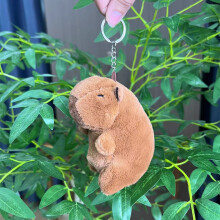 (Naked 11cm) Fun Capybara Plush Keychain Colorful Animal Design Perfect For Kids Room Bag Or Decoration