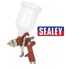 Sealey Spray Gun Air HVLP Gravity Fed Paint Lacquer Primer 1.3mm Set Up HVLP741
