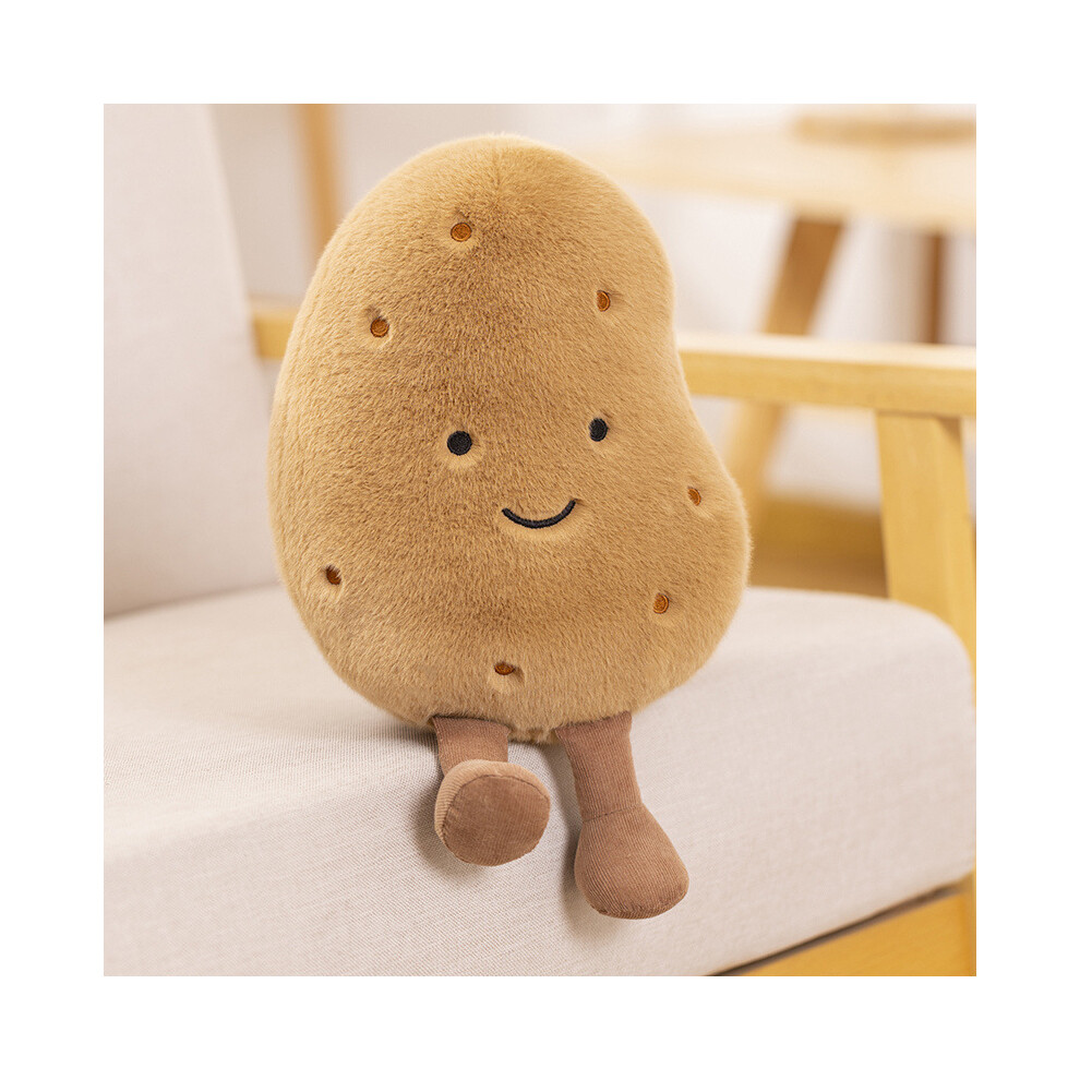 (, 26Cm/10.24In) Southern Potato Bean Stuffed Cuddly Plush Toys Decoration Gift Dolls Children Brown