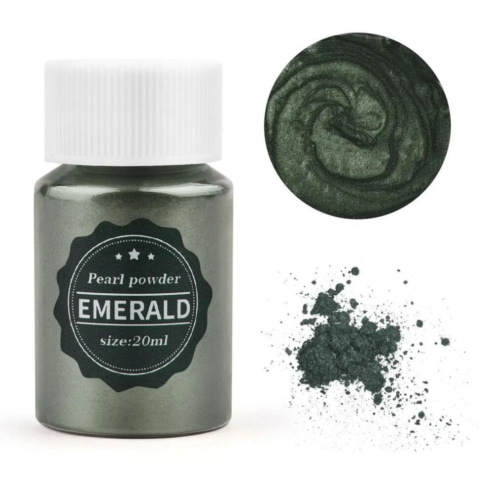 (emerald) 24 Colors 15g Mica Pearl Powder For Epoxy Resin, Soap, Candle, And Jewelry Crafting – Natural Pigment Dye For Diy Projects