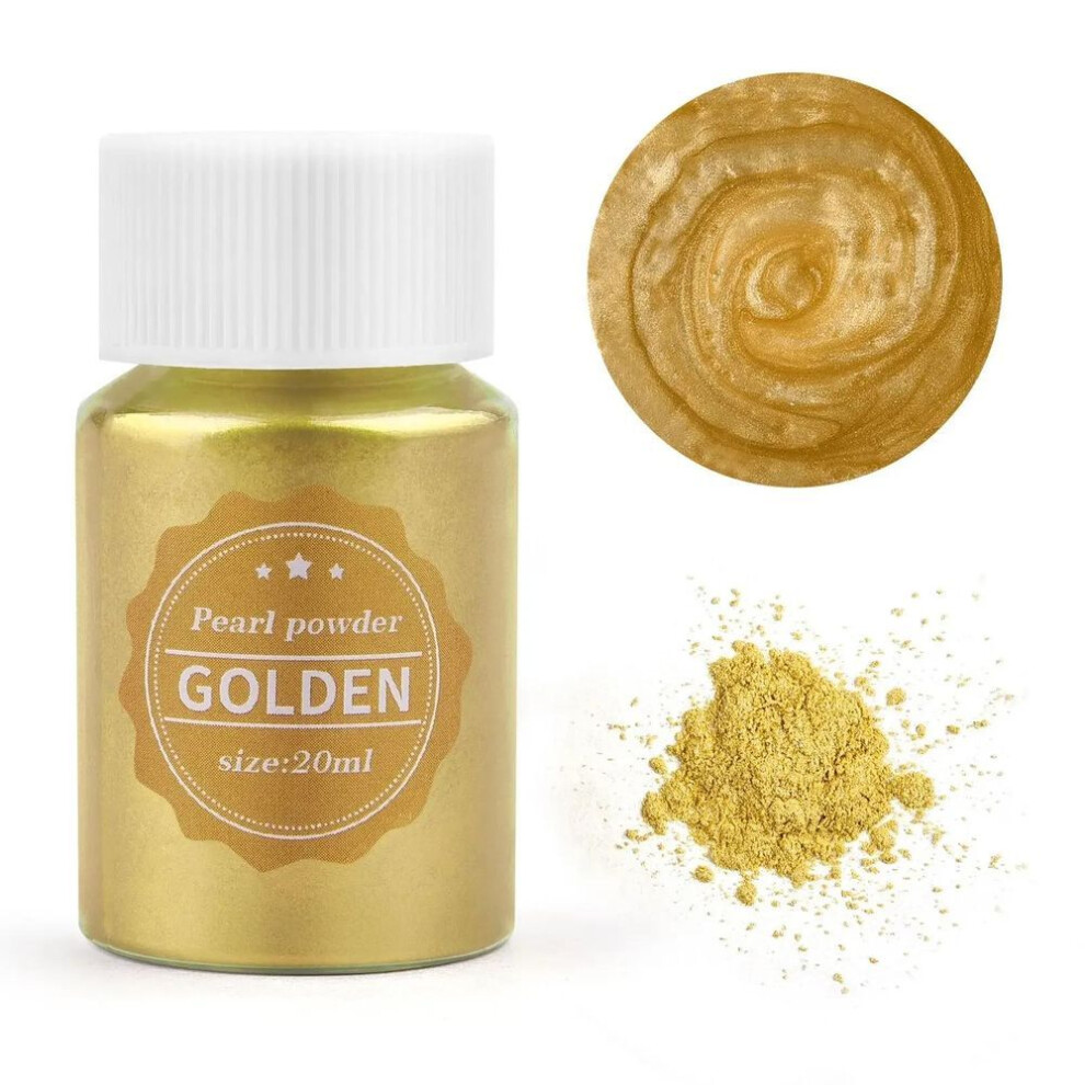 (golden) 24 Colors 15g Mica Pearl Powder For Epoxy Resin, Soap, Candle, And Jewelry Crafting – Natural Pigment Dye For Diy Projects