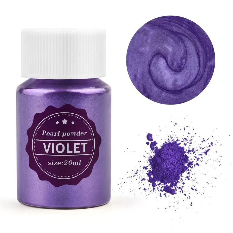 (violet) 24 Colors 15g Mica Pearl Powder For Epoxy Resin, Soap, Candle, And Jewelry Crafting – Natural Pigment Dye For Diy Projects