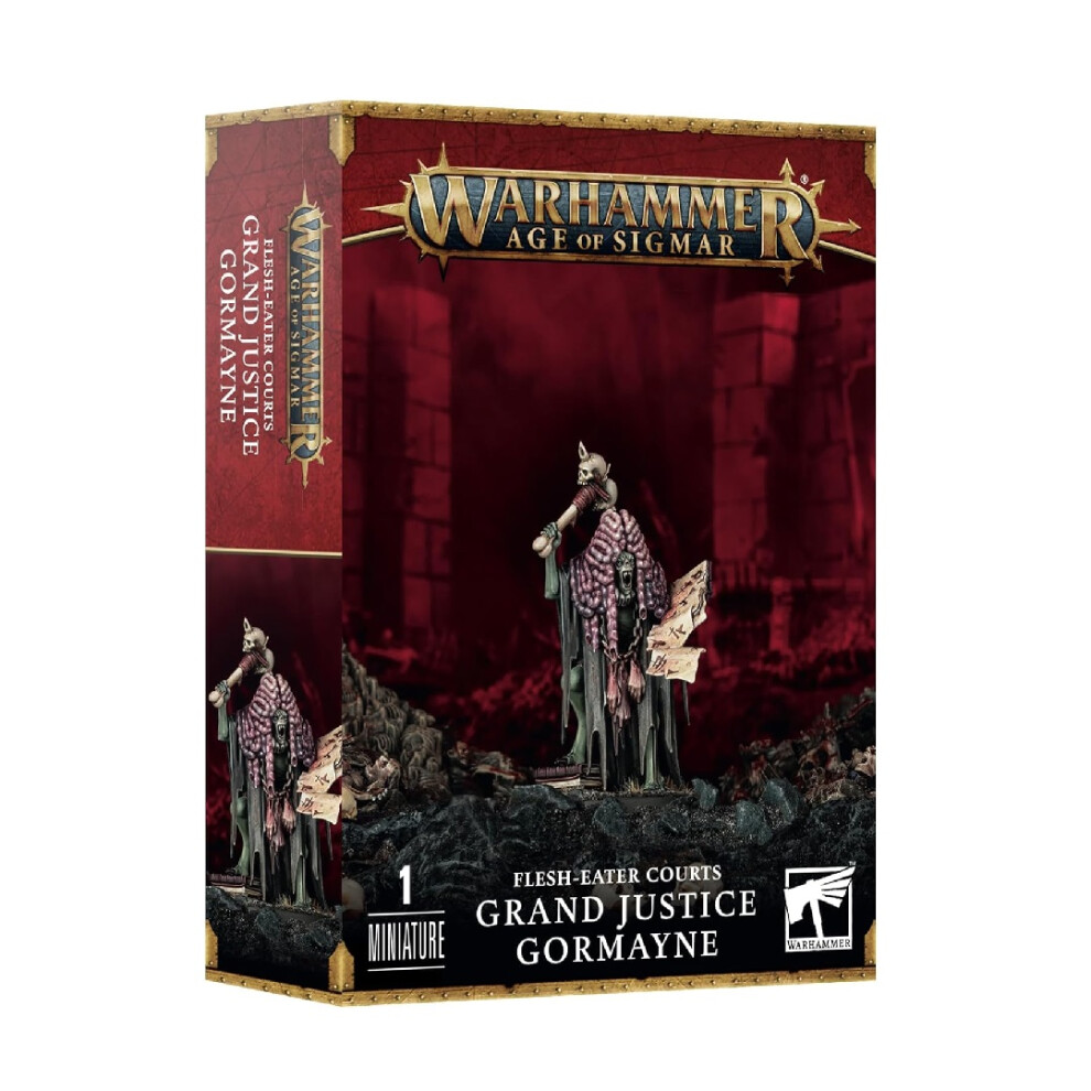 Warhammer Age Of Sigmar Flesh-Eater Courts Grand Justice Gormayne Model Kit - Tabletop Miniatures Wargame