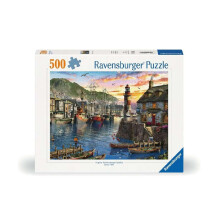 Ravensburger Sunrise At The Port 500 Piece Jigsaw Puzzle