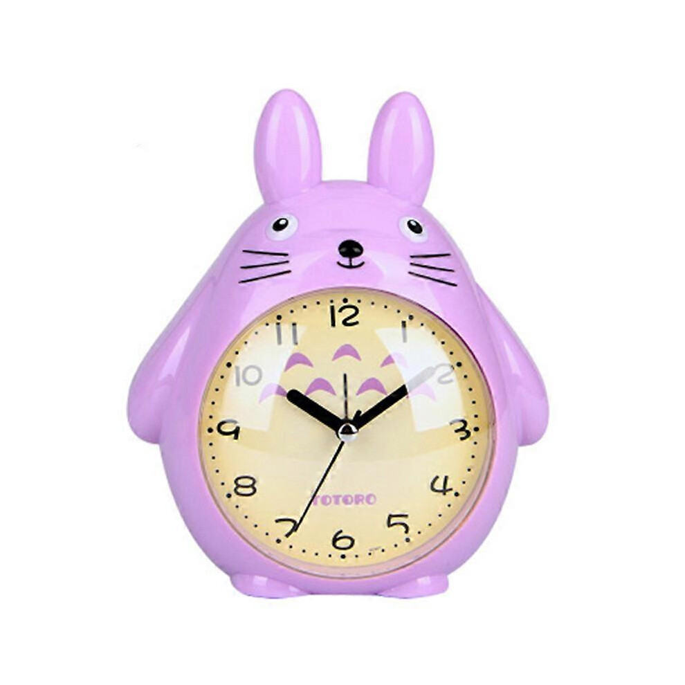 (Pink, One Size) Saytay Alarm Clocks For Bedrooms, Cartoon Alarm Clock Totoro Alarm Clock Night Light, Student Children's Home Decoration Desktop Blue,Pink Spiez