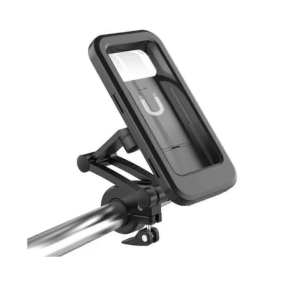 (As Show, One Size) Waterproof Motorcycle Bike Mobile Phone Holder Support Universal Bicycle Gps 360 Swivel Adjustable Motorcycle Cellphone Holder Blue 4895605015681