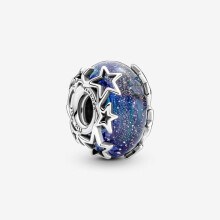Dames Pendentief - PANDORA - 790015C00 - 925/1000 Zilver - Blauw Glas - Elegant