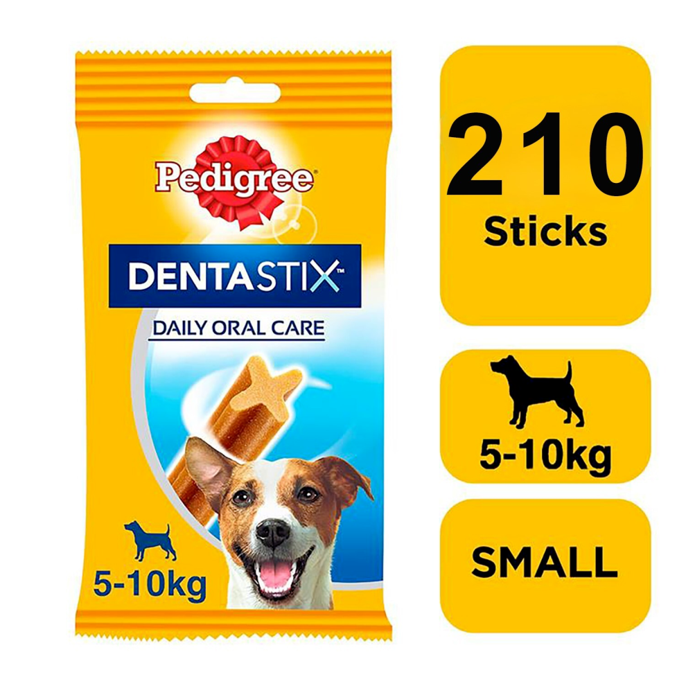 Pedigree 210 Dentastix Daily Dental Sticks Dog Treats Small Dog Chews