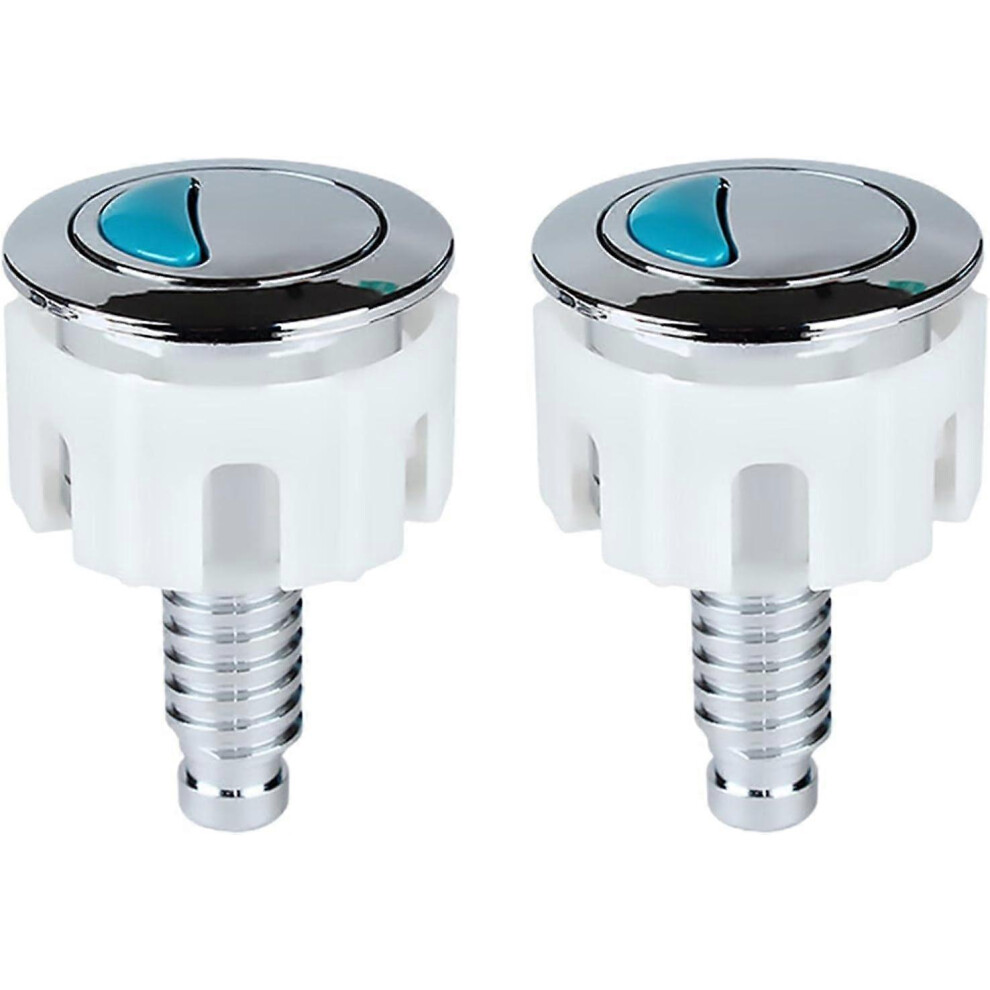 (As Show, One Size) Linjou 2Pcs Toilet Flush Button,Repair Push Button Compatible With Ideal Cistern Tank 5093216566540