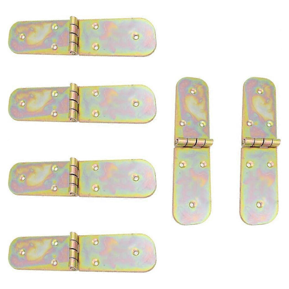 (As Show, One Size) Linjou Folding Flip Hinge Metal Folding Table Butler Tray Backflap Hinges 6Pcs 5093216566762