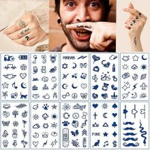 (As show, One size) 10 Sheets Tattoos Stickers Waterproof Temporary Fun Tattoo Waterproof Female Tattoo For Women And Girls
