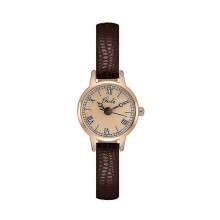 (Brown, One size) Exquisite Literary Niche Retro Roman Leather Strap Watch For Women