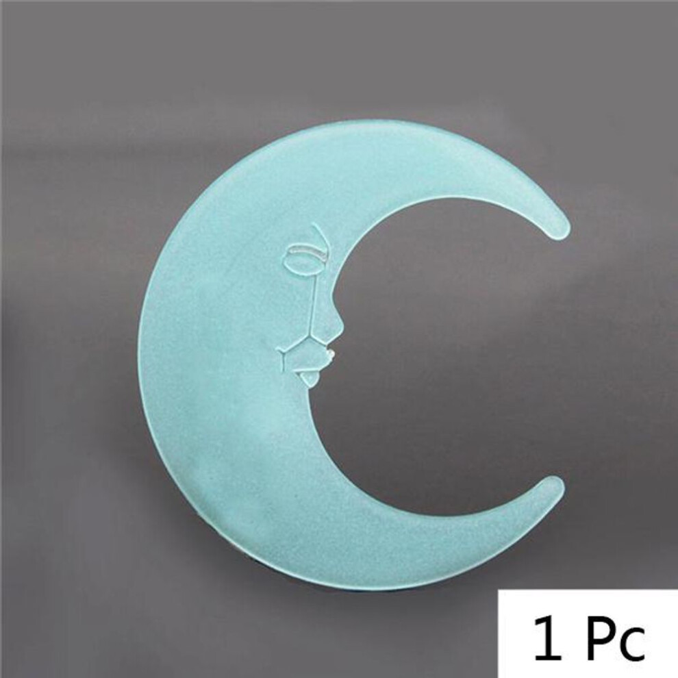 (blue) Moon Star Wall Striker Glow In The Dark Luminous For Living Room Home Decoration