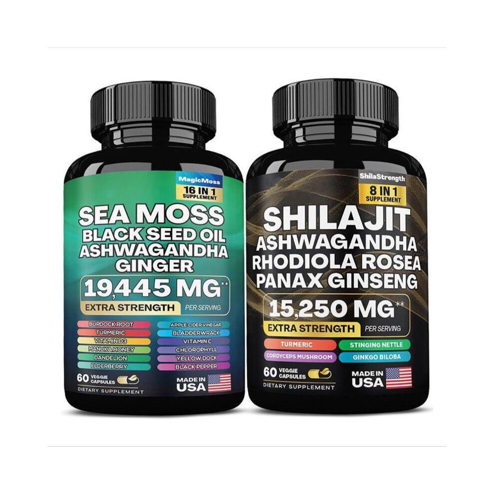 Sea Moss, Black Seed, Ashwagandha & Manuka 2-Month
