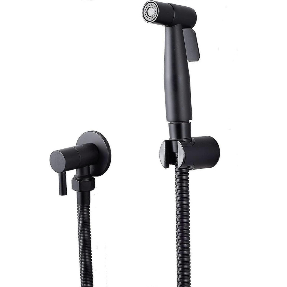 (Black, One Size) Stainless Steel Toilet Bidet Sprayer, Bidet Sprayer Kit, Faucet Sprayer Shattaf Toilet Sprayer 6942461658557