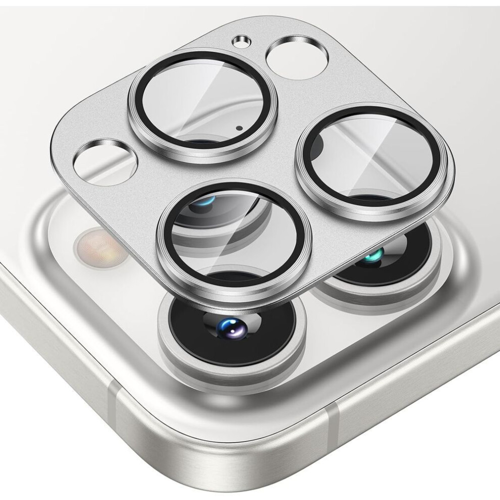 (silver, For iPhone 15) Tempered Glass Metal Camera Lens Protector Cover For Iphone 16 15 Pro Max 14 Plus 13 Mini 15pro 15plus 14pro 14plus 13pro Protection Phone Accessories