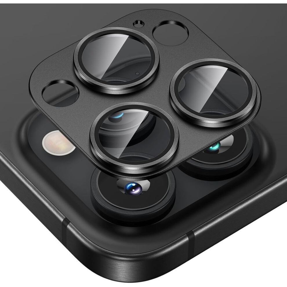 (black, For iPhone 13 Pro Max) Tempered Glass Metal Camera Lens Protector Cover For Iphone 16 15 Pro Max 14 Plus 13 Mini 15pro 15plus 14pro 14plus 13pro Protection Phone Accessories