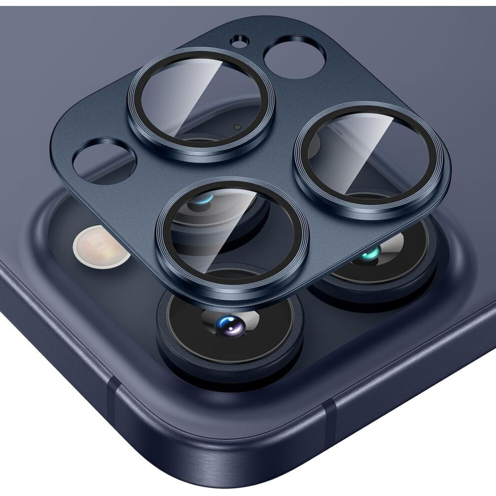 (blue, For iPhone 16 Plus) Tempered Glass Metal Camera Lens Protector Cover for Iphone 16 15 Pro Max 14 Plus 13 Mini 15Pro 15Plus 14Pro 14Plus 13Pro Protection Phone Accessories