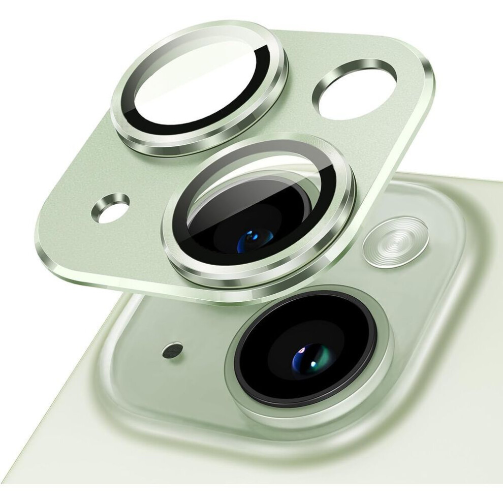 (green, For iPhone 14) Natural Titanium Gray Metal Camera Lens Protector For Iphone 16 15 Pro Max 14 Plus 13 Mini 12 11 14pro 15pro 13pro 12pro Glass Protection Accessories