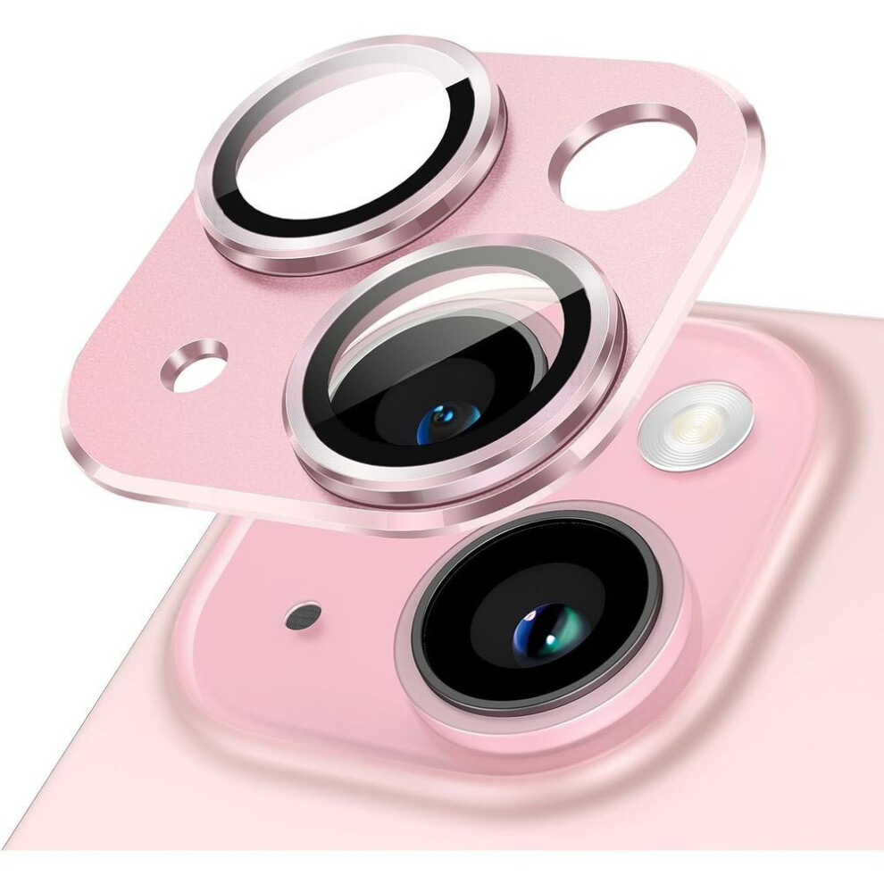 (pink, For iPhone 12 Pro) Natural Titanium Gray Metal Camera Lens Protector for Iphone 16 15 Pro Max 14 Plus 13 Mini 12 11 14Pro 15Pro 13Pro 12Pro Glass Protection Accessories