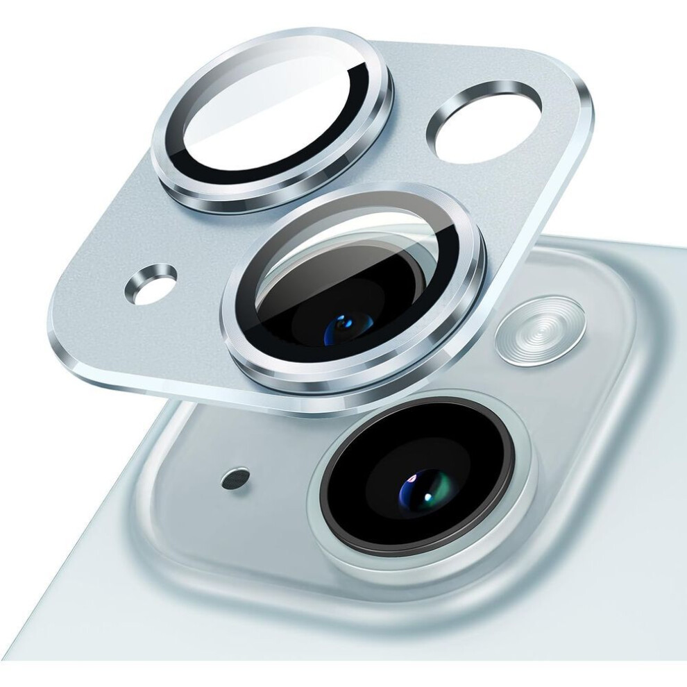 (blue, For iPhone 16) Natural Titanium Gray Metal Camera Lens Protector For Iphone 16 15 Pro Max 14 Plus 13 Mini 12 11 14pro 15pro 13pro 12pro Glass Protection Accessories