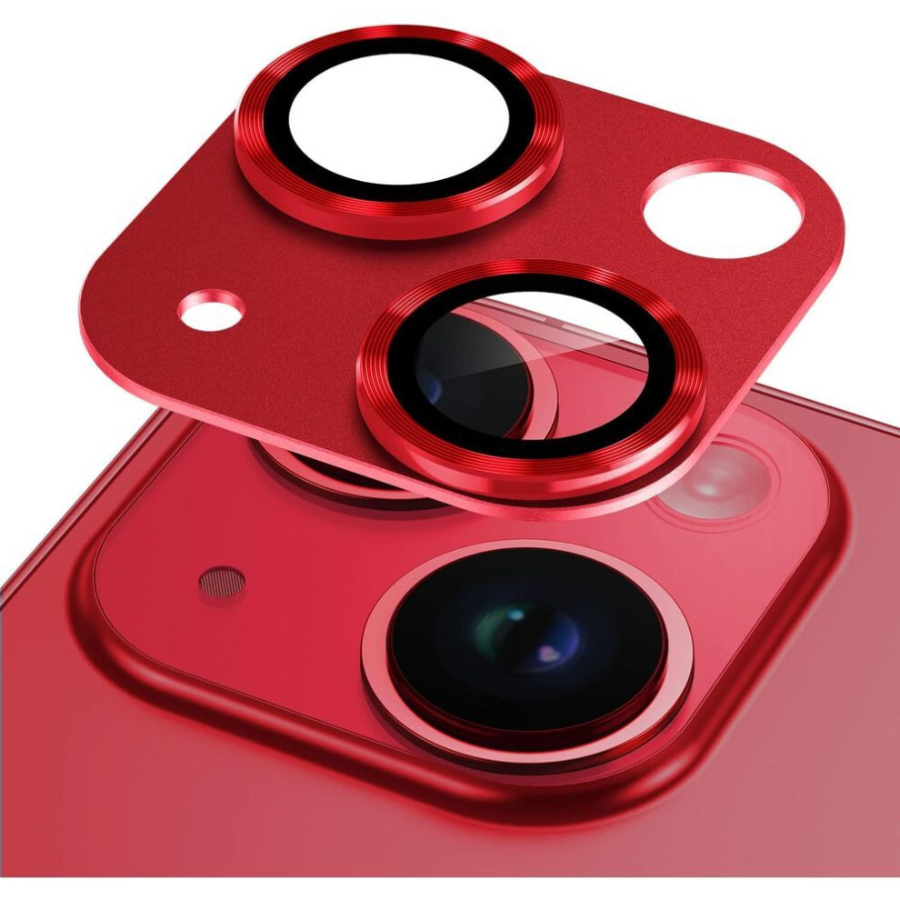 (red, For iPhone 12 Mini) Natural Titanium Gray Metal Camera Lens Protector For Iphone 16 15 Pro Max 14 Plus 13 Mini 12 11 14pro 15pro 13pro 12pro Glass Protection Accessories