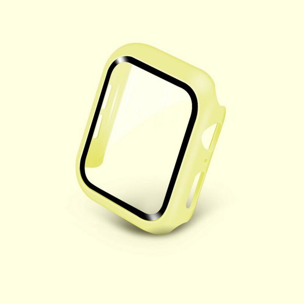 (yellow, 38mm) Tempered Glass Screen Protector For Apple Watch Series 8 7 6 5 4 Se 2020 Ultra 41mm 45mm 44mm 40mm 49mm 38mm 42mm Iwatch S7 Protective Film Protection