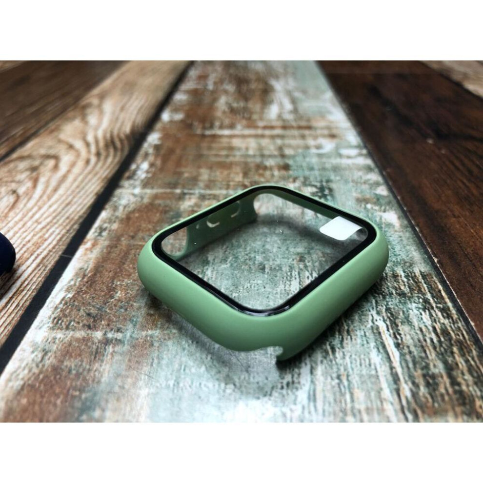 (grass green, 40mm) Tempered Glass Screen Protector For Apple Watch Series 8 7 6 5 4 Se 2020 Ultra 41mm 45mm 44mm 40mm 49mm 38mm 42mm Iwatch S7 Protective Film Protection