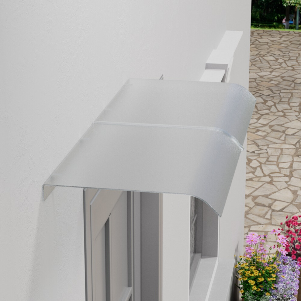 100 x 50 cm Window Awning Door Canopy Modern PET Material Front Door Canopy Window Door Cover for Rain Snow Protection