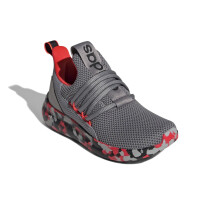 adidas Lite Racer Adapt 7.0 Sneaker Grey/Solar Red/Grey 12 US Unisex Little Kid