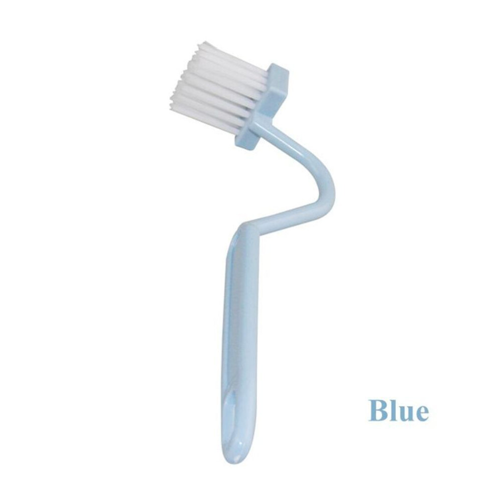 (blue) Bathroom Cleaing Accessories Toilet Cleaning Brush Portable Toilet Brush Corner With Bending Handle Scubber Curved Cleaing Tools