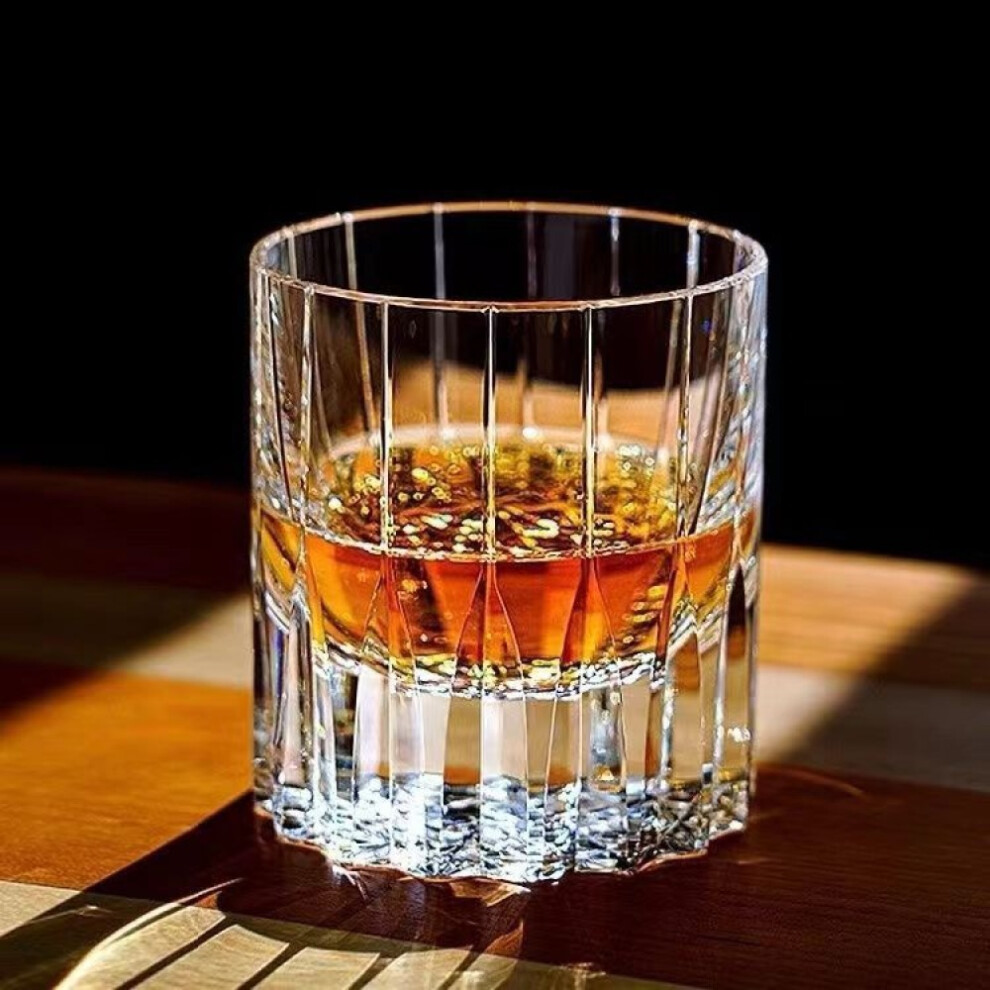 (transparent) Scotch Hand Cut Whisky Glass, Christmas Gift, Suitable For Use In Pubs, Parties And At Home, The Right Gift For Men, Father's Day Gift, Clear 250ml