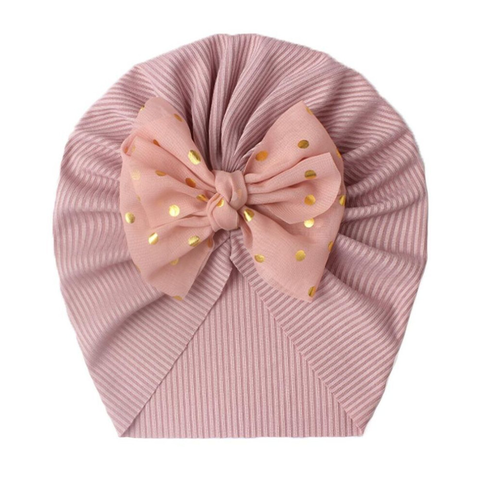 (pink) Baby Headband Summer Cute Floral Bows Baby Girl Headbands Elastic Bowknot Newborn Hair Band Turban Set Hair Accessories