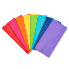 Papel de seda de 40 hojas de colores llamativos con saludos estadounidenses para el D   a de la Madre