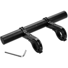(As show, One size) Bicycle extension frame extension frame multi-functional light code watch frame bicycle aluminum alloy bracket