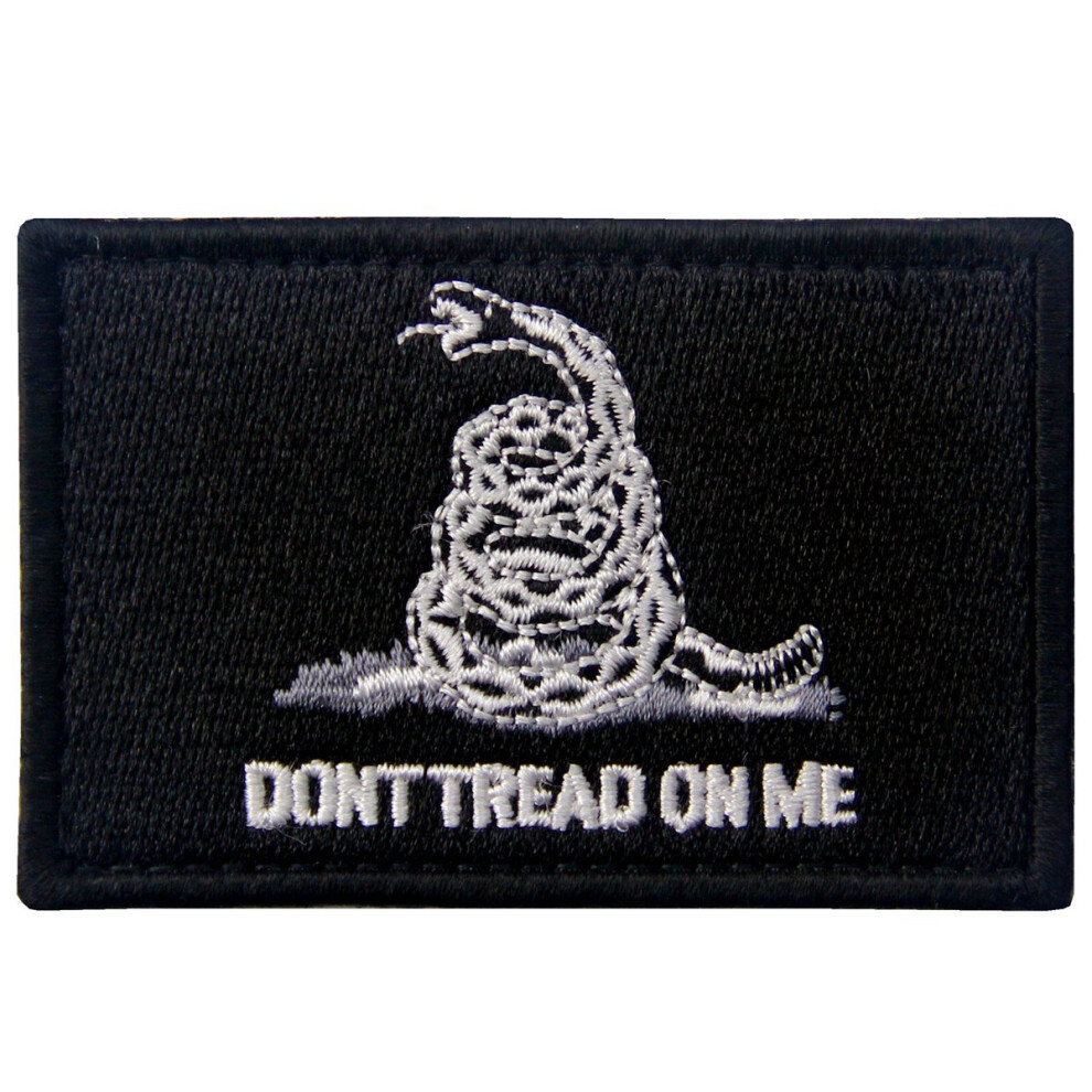 Don't Tread On Me - Taktische, Bestickte Moral-Applikation, Verschluss Mit Haken Und L-image