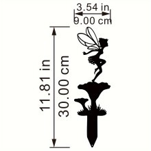 Eisenhandwerk im Freien Rasen Dekor Metall Pilz Elf Start Einsatz Pixie Silhouette Pilz Silhouette Home Dekoration