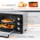 Homcom HOMCOM Mini Oven 16L Countertop Oven w/ Adjustable Temp Timer 1400W, Silver 7
