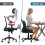 (black) Support Pillow and Seat Cushion Ergonomic Coccyx 4