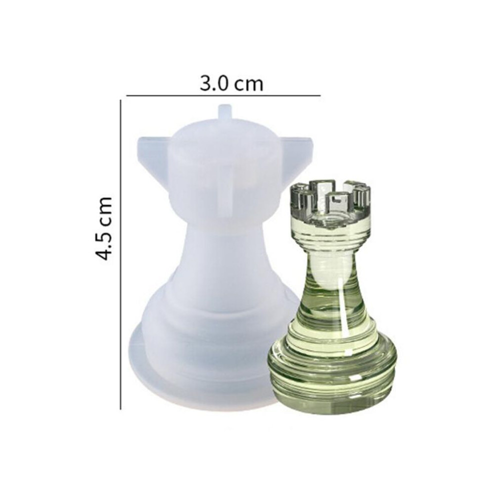 (4) 1PC Home Decorations International Chess Chess Pieces Epoxy Resin Mold Silicone Mould