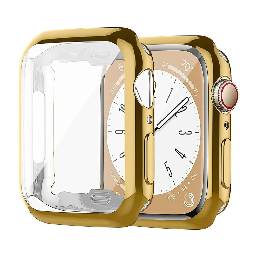 (, Apple Watch Series 10 42Mm) Tpu Case Screen Protector For Apple Watch Series 10 42Mm 46Mm Ultra-Thin Scratch Resistant Full Protective Cover Gold 3496944641350